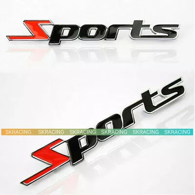 Sports Emblem Badge Metal Car Sticker Logo 3D 1Piece DIY Decal Decor Word Letter • $1.99