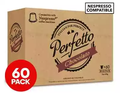 Nespresso Compatible Hot Chocolate Pods 60x Capsules Perfetto 60 Pack Machine • $28.10