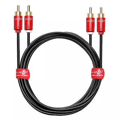 JuicEBitz® Male To Male RCA Cable Lead - LIFETIME WARRANTY • £10.99