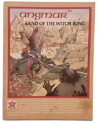 £69.92 • Buy Vintage ANGMAR Land Of The Witch King RARE With MAP Tolkien MERP 1st Ed #2300