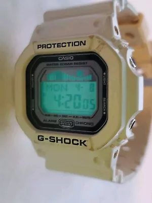 Casio G-Shock G-LIDE GLX-5600 White Resin Case Band Men's Wristwatch SOLD AS IS • $35.98