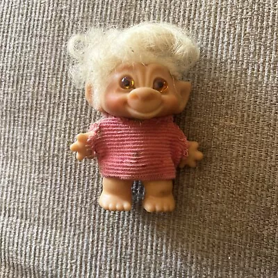 Vintage 1964-1965?  Dam Troll With Amber Eyes  Dam Things Originals  • $84