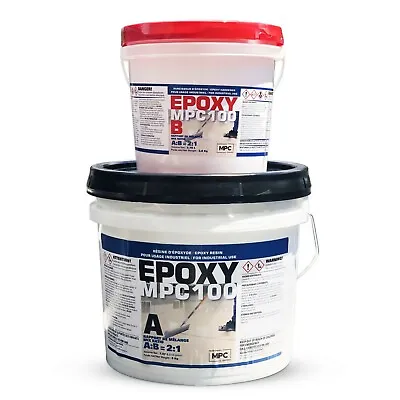 Clear Epoxy Flooring Resin 3 Gallon Kit *Industrial Grade* + Metallic Pigment • $220