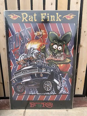 Rat Fink Art By Ed “Big Daddy” Roth Boss Mustang Vintage Poster 24 X 36 • $50.94