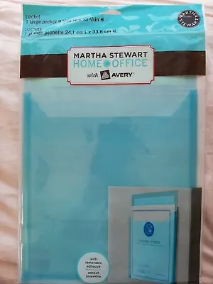 Martha Stewart Avery Vertical Wall Pocket Plastic Poly Removable Adhesive • $14.99