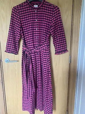 £95 • Buy Brora Gingham Shirt Dress Size 10 Sold Out