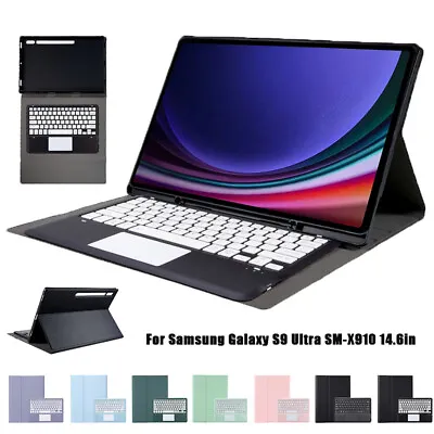 For Samsung Galaxy Tab S9 Ultra Tablet Case Bluetooth Touchpad Keyboard Cover • £36.59