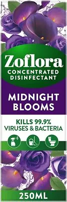 £3.10 • Buy Zoflora 170256 Midnight Blooms 250ml Purpose Concentrated Antibacterial Multi 10