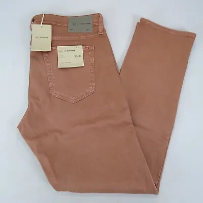 AG Adriano Goldschmied Mens Tellis Slim Twill Pants Size 36x34 Dusty Blush Pink • $64.95