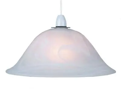 Murano Alabaster Glass Style Ceiling Pendant Lampshade Lamp Shade Uplighter 13  • £21.50