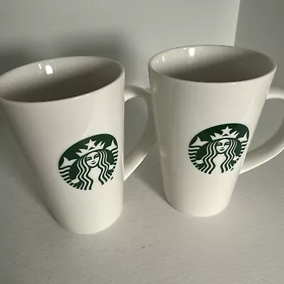 Set Of Two Starbucks Cup 12 Fl Oz Vintage Mermaid China Coffee Cup • $14.99