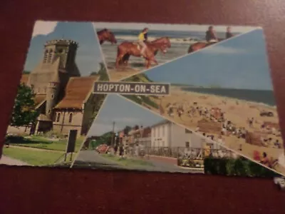 1972 Postcard Hopton-On-Sea (4 Views) • £0.99