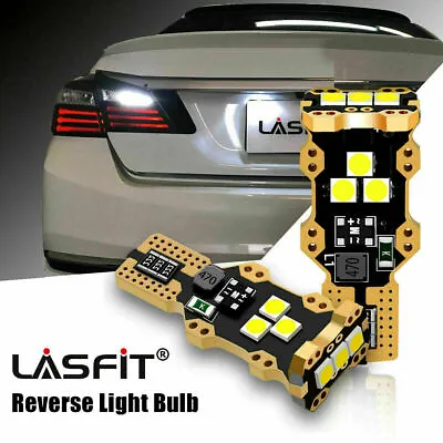 Lasfit CANBUS LED Backup Reverse Light Bulb 921 912 T15  W16W Lamps 6000K White • $14.99