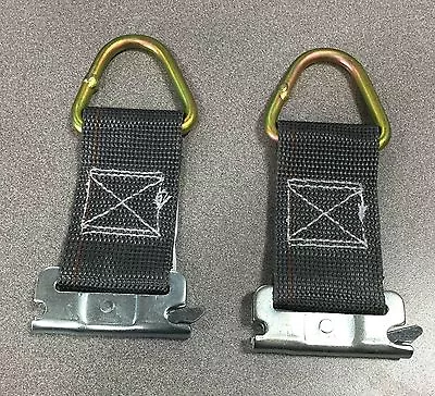 Kinedyne E-Track Cargo Control D-Ring With 2 Inch X 6 Inch Strap - 2 Pack • $21.99