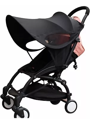 Pram Sun Shade Cover Universal Baby Stroller Awning UPF50+ Pram Buggy Sun Canopy • £7.99