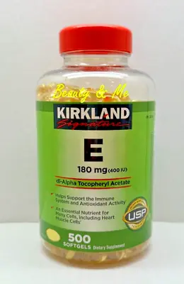 Kirkland Singature Vitamin E 400 IU 500 Softgels • $19.99