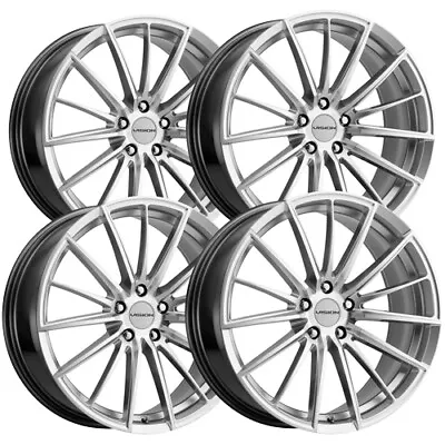 (Set Of 4) Vision 473 Axis 17x8 5x108 +38mm Silver Wheels Rims 17  Inch • $787.96