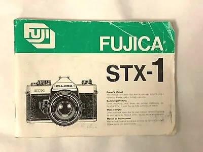 £5.50 • Buy Fujica STX-1 35mm Camera, Instruction Manual
