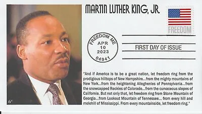 6° Cachets 5787 Freedom Flag Martin Luther King Jr. (let Freedom Ring) Quote -- • $6.96