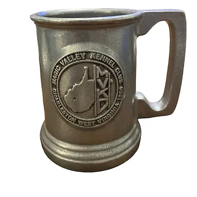 Vintage Beer Stein Mug Armetale Pewter Tankard Magic Valley Kennel Club West Va • $20