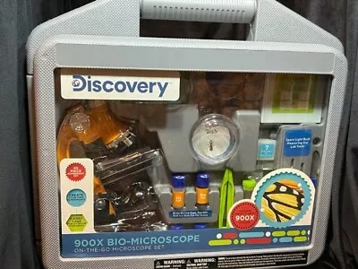 Discovery Kids 900x Biological Microscope On-The-Go Microscope Set • $24.99