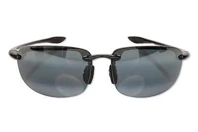 Maui Jim Hookipa Rimless Sunglasses Gloss Black/Neutral Grey Large 303301 • $162.90