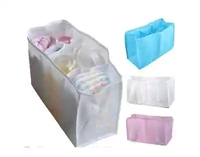 £2.99 • Buy Baby Organizer Bag Portable Diaper Nappy Bottle Changing Divider Storage 