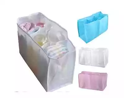 Baby Organizer Bag Portable Diaper Nappy Bottle Changing Divider Storage  • £2.45