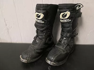 Oneal Rider Pro Black Boots Youth Size 5  Mx Motocross Atv O'neal • $75