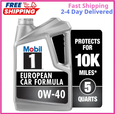 Mobil 1 FS European Car Formula Full Synthetic Motor Oil 0W-40 5 Qt • $30.96