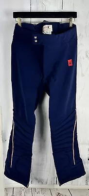 VINTAGE Spyder Entrant Mens 34(?) Navy Blue Padded Ski Race Pants - Made Japan • $39.99