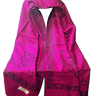 Magenta Pink Pashmina Silk Large Mystical Festival Scarf • $30