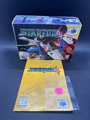 Star Fox 64 Original Nintendo 64 Box & Manual Only * N64 ⭐️ 🦊 👀 Big Box • $1.25