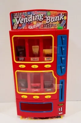 M&M Mars Vending Machine Bank Toy Candy Bars Twix Snickers Skittles Milky Way • $39.99