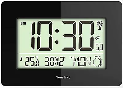 £23.99 • Buy Radio Controlled Large Screen LCD Wall Or Desk Clock ( UK & Ireland Version )