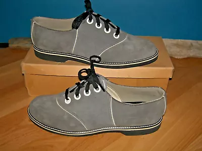 1950's Gray Suede Saddle Shoes  US  Women's 7.5 B • $88