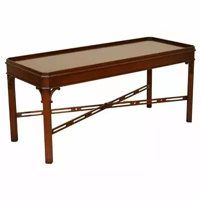 Vintage Chippendale Style Solid Mahogany Coffee Table Early 20th Century • $932.51