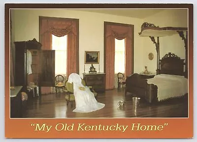 Bardstown KY~Mrs Rowan's Bedroom~My Old Kentucky Home St Pk~Continental Postcard • $1.35