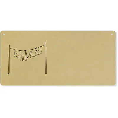 'Laundry' Large Wooden Wall Plaque / Door Sign (DP00054920) • £4.99