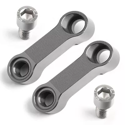 Pair ALU Motorcycle Mirror Extenders-Riser-Extension Titanium 10mm Fit For Honda • $14.91