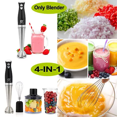 4-IN-1 OR 1 Handheld Stick Blender Food Processor Chopper Hand Mixer Bowl Whisk • £16.45