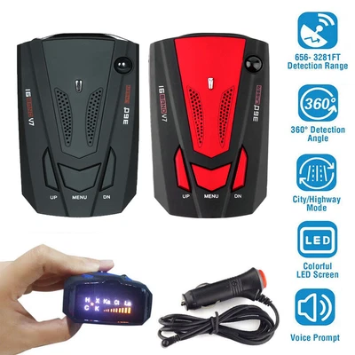 $75.99 • Buy Car 16 Band 360 GPS Camera Laser Police Safe Anti Radar Detector Voice Alert