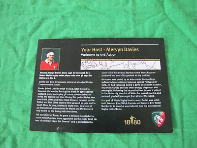 Mervyn Davies Autograph • £8