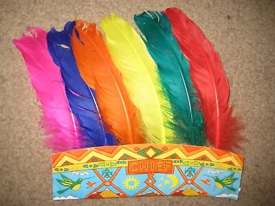 $5.99 • Buy Child's Kid's Native American Indian Feather Headband Headdress Costume Play