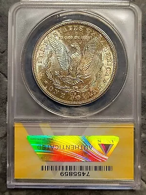 1881 S Morgan Dollar ANACS MS62 RARE TRUE RAINBOW TONED REVERSE POSSIBLE Upgrade • $0.01