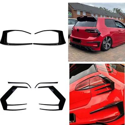 $67.04 • Buy For VW Golf 7 GTI R GTD Mk7 2013-2015 Rear Bumper Spoiler Fog Light Cover Set