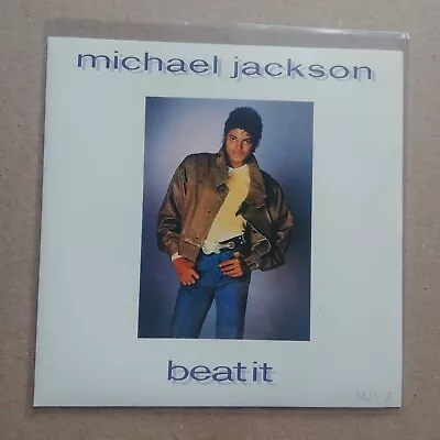 MICHAEL JACKSON Beat It 45 RPM UK Red Vinyl 1983 MJ1-7 • $29.95
