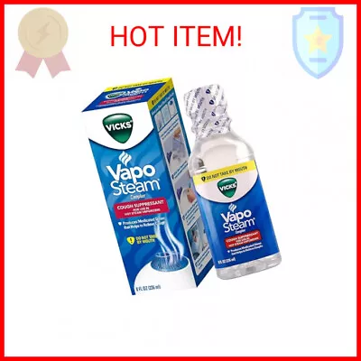 Vicks VapoSteam Medicated Liquid With Camphor A Cough Suppressant 8 Oz – VapoS • $14.91