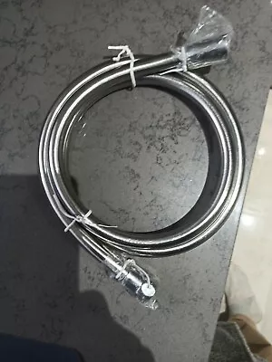 Vado Zoo Smoothflex Anti-twist Silver Shower Hose 150cm • £20