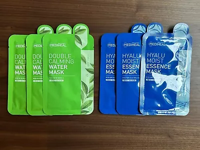 MEDIHEAL Hyalu Moist Essence+Double Calming Water Mask (20ml) 3 Sheets Each • $12